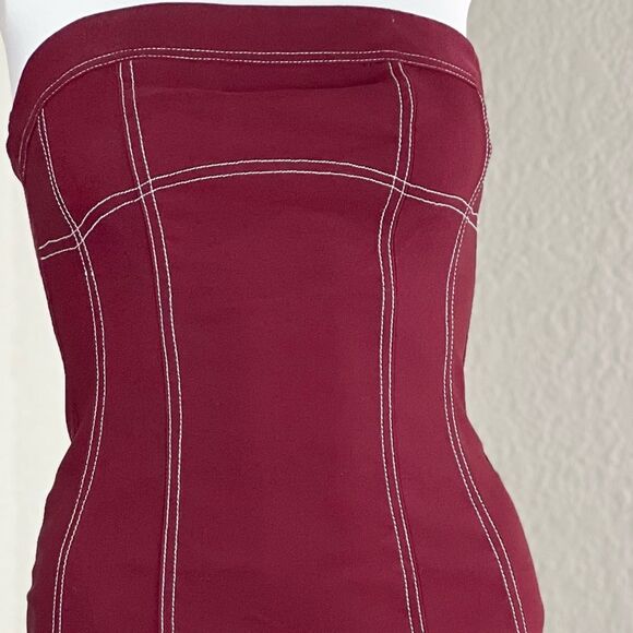 Motel Baladis Mini Dress in Tailoring Redwood - Picture 7 of 14